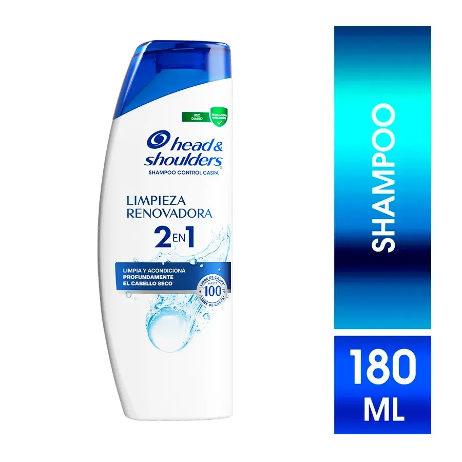 Shampoo Control Caspa Head & Shoulders Limpieza Renovadora – Frasco 180 ML
