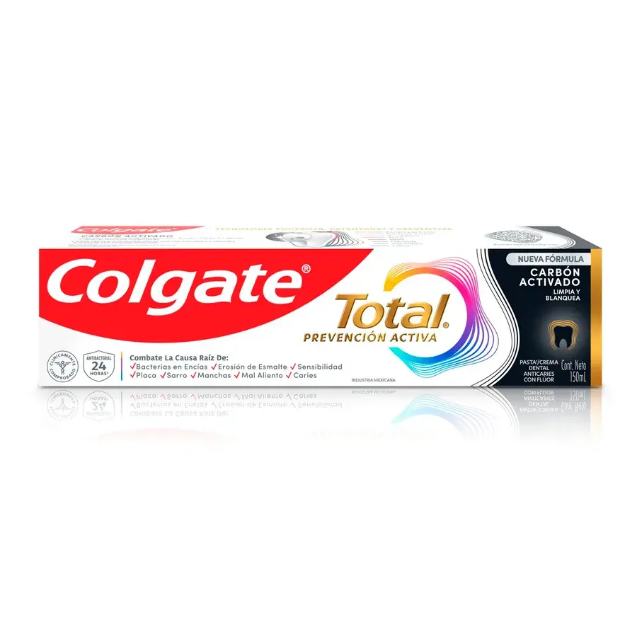 Pasta Dental Colgate Total 12 Carbón Activado – Tubo 150 ML