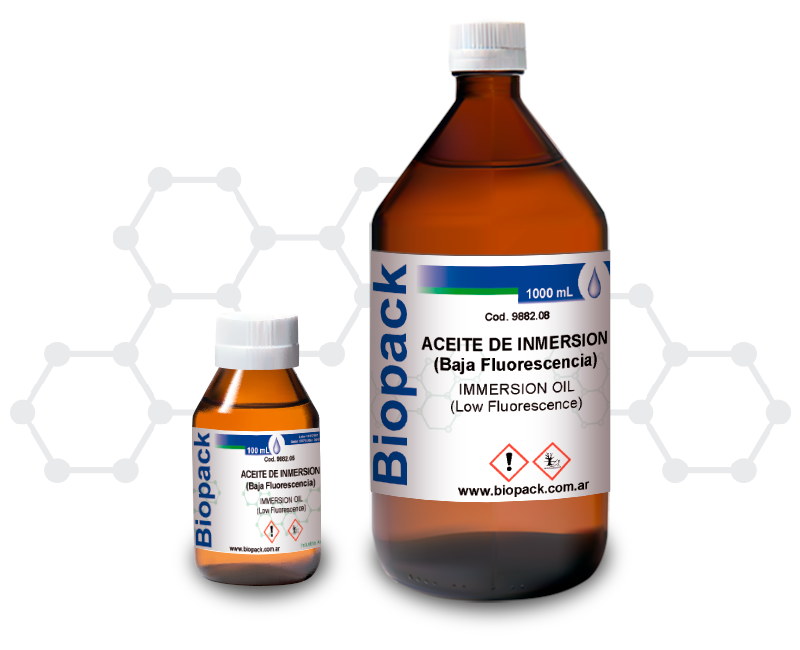 ACEITE DE INMERSION (Baja Fluorescencia) x 100 ml | BIOPACK