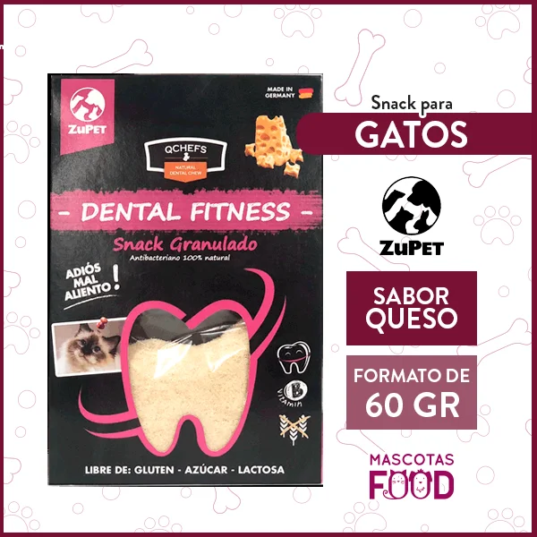 Snack para gatos Dental Crocante mmini gato QChefs 60 gr Zupet