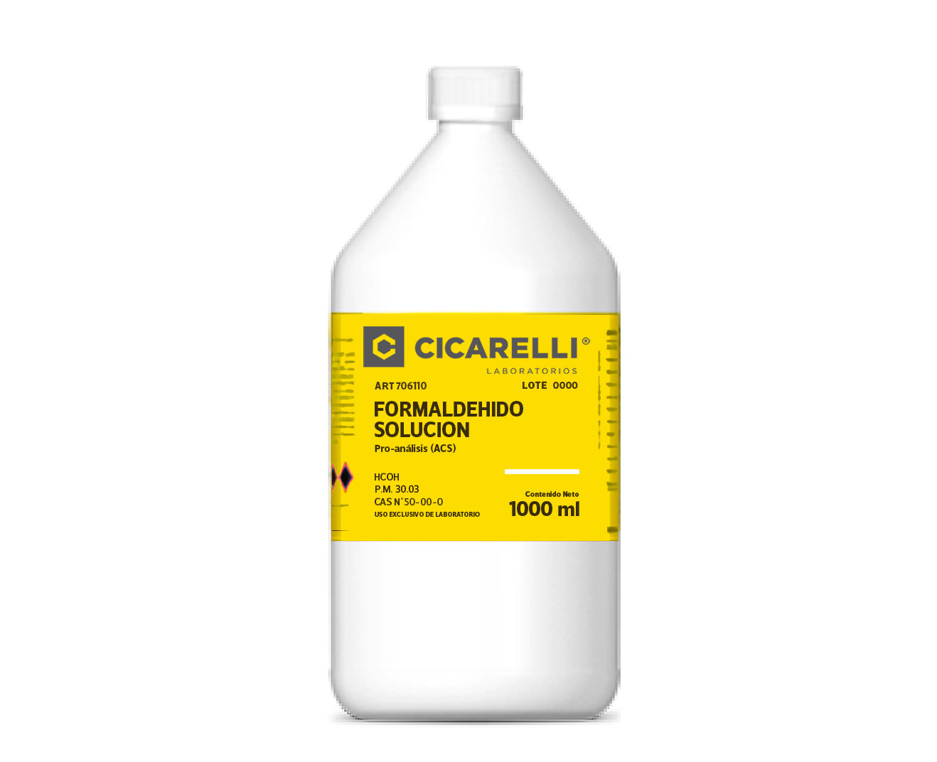 FORMALDEHIDO SOLUCION Pro-análisis (ACS) x 1000 mL | CICARELLI